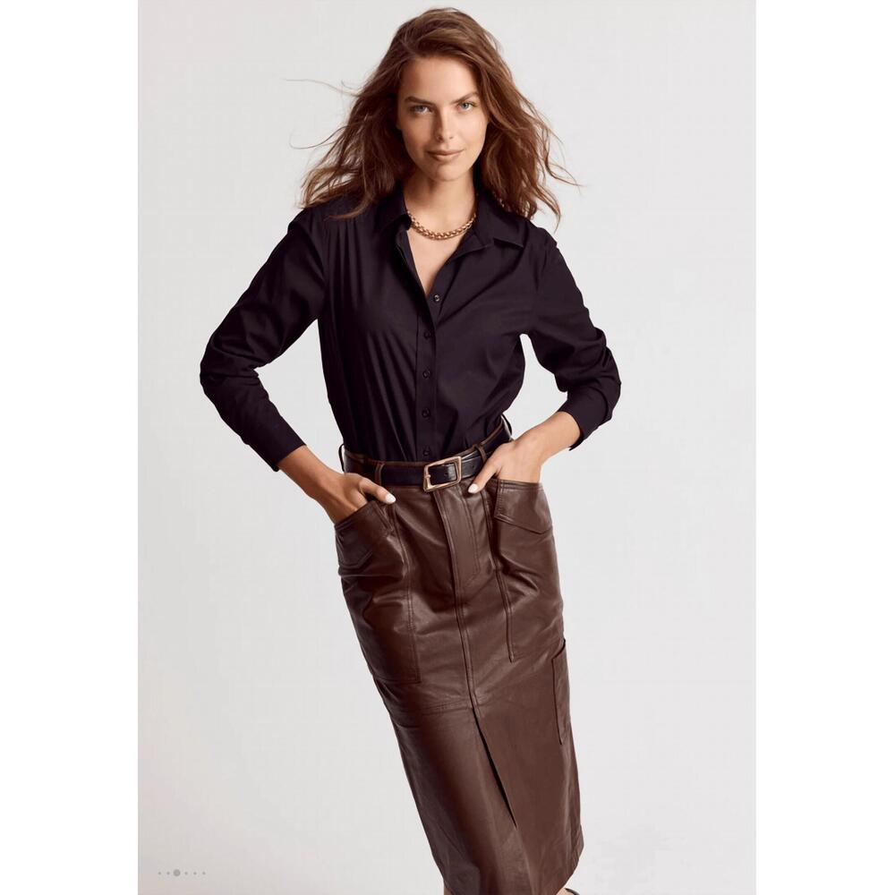 NEW THE SHIRT boyfriend shirt in black